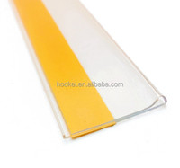 Porte-étiquettes adhésifs en PVC/acrylique pour rayonnages de supermarché