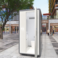 Vente directe usine – Toilettes conteneurs portables pré-câblées avec lavabos en acier inoxydable, déploiement rapide, pour usage extérieur, alimentation solaire