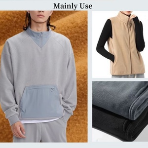 Tejido polar grueso y cálido 100% poliéster, material de punto suave anti-pilling para chaquetas de invierno y abrigos de exterior, venta al por mayor. - Product Image 6