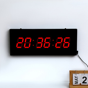 LED Digital <strong>Wall</strong> <strong>Clock</strong> Household Modern Design Adjustable Brightness Desktop <strong>Clock</strong> for Kitchen Office Classroom School <strong>Bathroom</strong> - Product Image 1