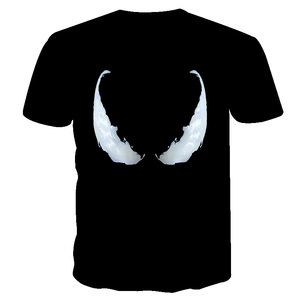T-shirt décontracté pour homme et femme <span class=keywords><strong>Venom</strong></span> <span class=keywords><strong>Marvel</strong></span> 2019, imprimé en 3D, durable, respirant, manches courtes, polyester/coton, transfert thermique - Product Image 2