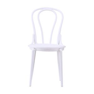 Silla de Plástico Blanca Ligera, Silla de Restaurante, Silla de Comedor, Estilo Casual - Product Image 6