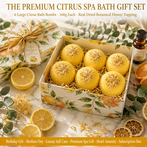 Set <span class=keywords><strong>de</strong></span> 6 Bombas <span class=keywords><strong>de</strong></span> Baño Efervescentes con Extracto <span class=keywords><strong>de</strong></span> Cítricos, 160g, Hechas a Mano con Ingredientes Vegetales, Decoradas con Flores Secas, Refrescantes y Aromáticas, en Caja <span class=keywords><strong>de</strong></span> Regalo, OEM - Product Image 2