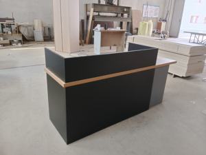 Bureau de réception moderne de conception récente, pratique et à bas <span class=keywords><strong>prix</strong></span>, <span class=keywords><strong>comptoir</strong></span> de bureau blanc, table de bureau centrale - Product Image 5