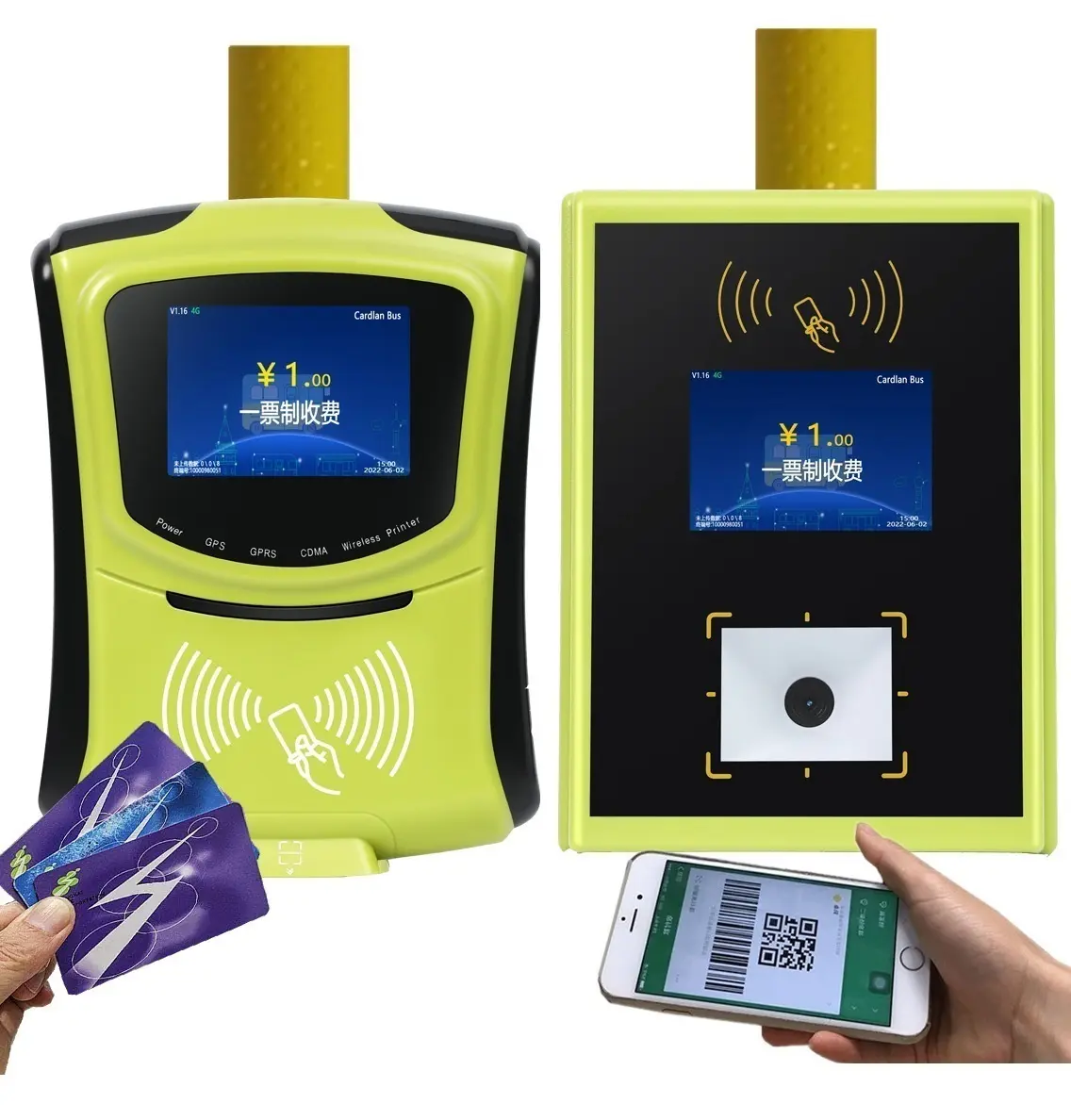 Fabbrica Terminale POS con App Applicazione con NFC RFID Card Reader 3G WIFI GSM GPRS Bus Ticket Validatore
