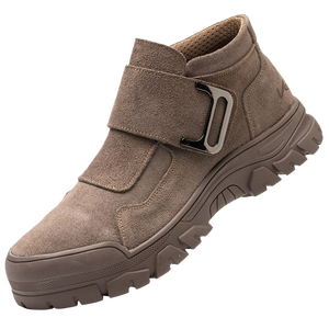 ZG A18 أحذية عالية الجودة من جلد الغزال والجلود والمطاط وحيد لحام بني الكاحل قطع أحذية السلامة لورشة العمل الصناعية - Product Image 1