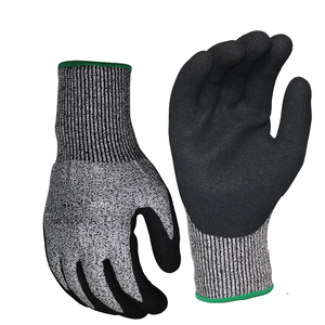 Gants de travail de sécurité en nitrile de sable fluorescent gant de coupe de pêche au crabe poilu gants de chasse résistants aux coupures - Product Image 6
