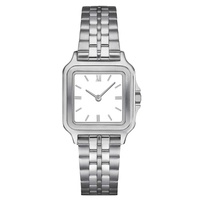 Nouvelle montre carrée de luxe pour femmes, petite taille, cadran de 24 mm, étanche, acier inoxydable 316L, verre saphir, mouvement à quartz