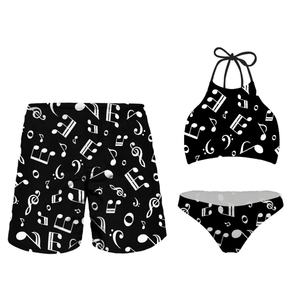 Trajes de Baño de Lujo Personalizados de 3 Piezas para Mujer, Conjuntos de Pareja con Estampado Animal, Bikinis para Playa y Fitness - Product Image 2