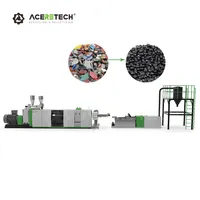 ASE Recycling Kunststoff ABS PS Ingenieur Kunststoff flocken Pelletieren Ein schnecken extruder maschine