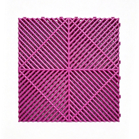 Dalles de sol modulaires antidérapantes en PP PVC, tapis de sol en plastique, dalles de sol de garage à emboîtement