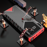 Vente en gros ABS coque extérieure 12000 Power Banks avec lumière LED clignotante Double charge PD65w Démarreur de voiture pour l'alimentation de secours