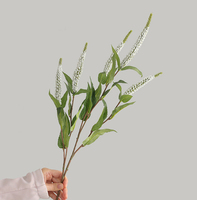 Penjualan Langsung Pabrik Bunga Salvia Sentuhan Asli Warna Putih Lavender untuk Dekorasi Pernikahan
