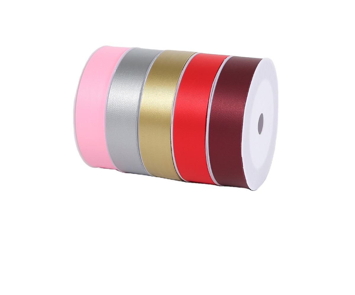 Cinta Raso Roja YBLANDEG - Cinta De Satén De Color Rojo Sólido De 2 Pulgadas X 50 Yardas, Cinta De Tela De Poliéster De Doble Cara Para Envolver Regalos, Bodas, Fiestas, Cabello