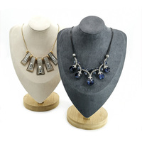 Présentoir à bijoux en bois personnalisé pour magasin de détail, support de présentation de colliers, ensemble de présentoirs à bijoux