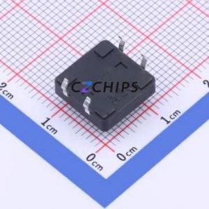 GT-TC152B-H055-L1 Tactile Switch Through hole,12x12mm Switch Single Pole Single Throw Round Button 2.5N Through Hole - Product Image 2