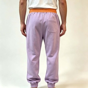 Pantalon de survêtement 100% coton personnalisé, 400g, coupe ample, haute qualité, pantalon de jogging pour homme - Product Image 3