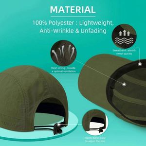 Gorra de Campamento Personalizada para Exteriores, 5 Paneles, Impermeable, de Nailon, Fresca y Cómoda, de Poliéster Pongee, para Correr, Gorra Personalizada, Fábrica con Certificación BSCI - Product Image 4