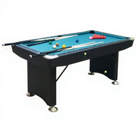 Table de billard commerciale de l'usine chinoise en tailles 6/7/8/9ft jambes en bois massif pour billard