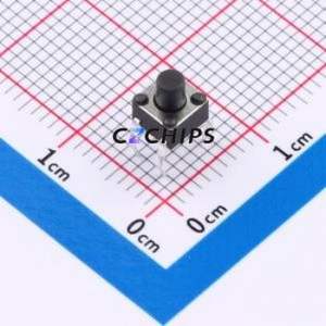 SMG-02-H055A1 Tactile Switch Through hole Component (THT)-4P,4.5x4.5mm Switch Single Pole Single Throw Round Button 2.5N 4.5mm - Product Image 1