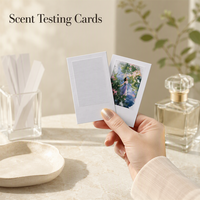 Cartes de visite parfumées Magic Blotters avec carton duplex - Images révélées magiquement &amp;   Cartes de test de parfum