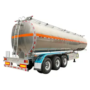 3 Axles 40000 42000 45000 Liters Aluminum Alloy Petrol Gasoline Diesel Oil Tank Fuel Tanker Truck Semi Trailer