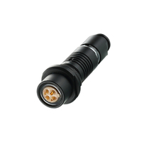 Conector Hembra Industrial Impermeable de Alta Calidad Serie REUNION F de 4 Pines, Pines para PCB, Conector Metálico