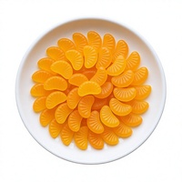 Permen Gummy Buah OEM/ODM Kemasan Besar Irisan Jeruk Rasa Manis Berwarna-warni Bentuk Kartun