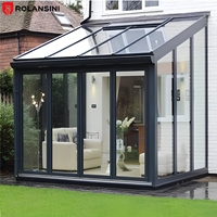 Solarium isolé 4 saisons Rolansini, véranda en aluminium pour jardin, serre autoportante, jardin d'hiver, véranda AS2047