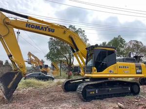 Excavatrice sur chenilles Komatsu PC350 de 35 tonnes d'occasion pour l'exploitation minière, fabriquée au Japon, faible nombre d'heures, avec CE EPA, en stock et en bon état - Product Image 4
