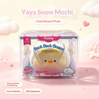 Balle anti-stress Mochi en forme de canard souple à rebond lent, jouet en boîte, vente en gros