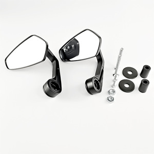 Espejos Retrovisores para Motocicleta Qiangye, de Aleación de Aluminio, Forma de Diamante, Plegables, con Protección de Seguridad - Product Image 2