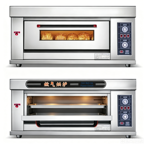 Forno Professionale a Gas a Singolo Piano con Tre Vassoi, Illuminazione Interna, Temperatura Costante Automatica, <span class=keywords><strong>Attrezzatura</strong></span> Commerciale per Pizzeria - Product Image 3