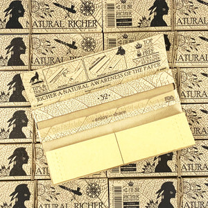 Papiers à rouler Richer naturels trois-en-un en pâte de bois vierge, écologiques, impression offset, design quadricolore - Product Image 2