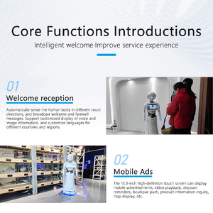 Robot dịch vụ khu vực công cộng với hệ điều hành Android cho trung tâm thương mại tiếp nhận tour du lịch có hướng dẫn thông minh - Product Image 4