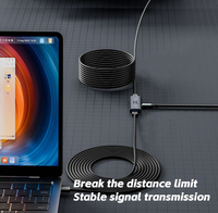 Câble d'extension USB-C actif de 10 m en gros avec amplificateur de signal 5 Gbit/s, câble de données modulaire USB-A vers C à angle de 90 degrés, haute flexibilité, 5 m
