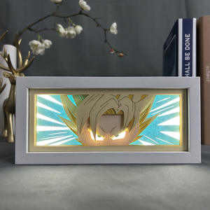198 diseños Anime Fancy Led Box CAMBIO DE Color dibujos animados <span class=keywords><strong>Luffy</strong></span> Sasuke Led luz sombra caja marco DBZ 3D acrílico papel Led lámpara caja - Product Image 5