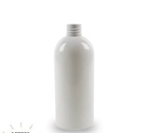 Bouteilles en plastique blanches vides de 500ml bouteille d'emballage d'applicateur d'huile de cheveux en plastique transparent avec bouchon de distribution ouvert par torsion - Product Image 1