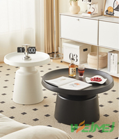 Table basse de luxe personnalisée avec plateau en pierre frittée et base métallique, design moderne antique, hauteur réglable, pour salon et chambre à coucher