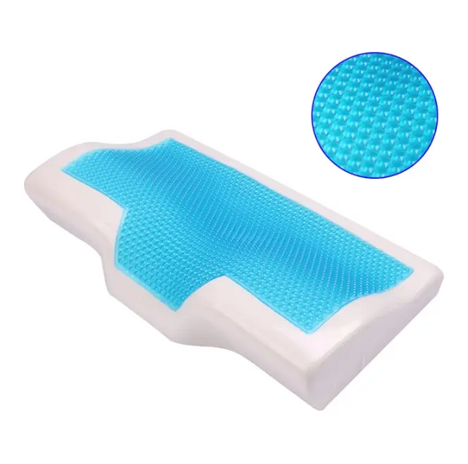 Reliable Supplier Breathable Orthopedic Butterfly Shape Cooling Gel Memory Foam Pillow