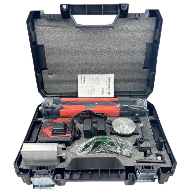 Best Selling Professional & Industrial DIY High Precision Line Laser Level Machine with Battery & Lithium Power Supply