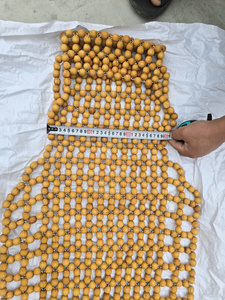 Coussin de siège auto en perles de bois naturel, rafraîchissant, massant et ventilé pour un confort estival du conducteur NIKA XNK - Product Image 3