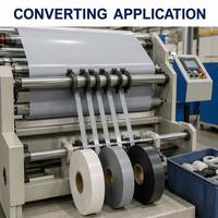 PVC-folie rol wit grijs zwart 3 kleuren machinekwaliteit zacht hoogglans op maat 50cm grondstof voor conversie kleefband OEM