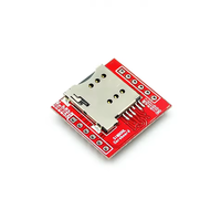Mini module GPRS GSM SIM800L le plus petit, carte MicroSIM, carte sans fil quadri-bande, port série TTL avec antenne, DIY SIM800L GPRS