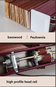 سعر المصنع حجم مخصص 2 بوصة الصلبة الآلية الكلاسيكية الستائر الخشبية فو الكهربائية للنوافذ - Product Image 4