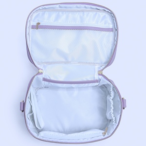 Women's Custom DIY PU Portable Water Resistant Eco-Friendly Makeup <b>Bag</b> Adjustable Strap <b>Large</b> Capacity Travel Cosmetic for - Product Image 6