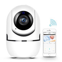 1080P Plus Hareket Takipli Bebek Monitörü İç Mekan Kablosuz IP Gözetim Kamerası WiFi HD Kızılötesi Gece Görüşü