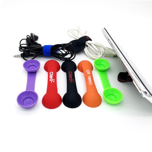 Venta al por mayor de silicona teléfono móvil mango dedo agarre elástico teléfono titular inteligente seguro correa para teléfono - Product Image 5