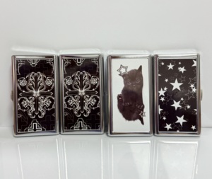 Boîte <span class=keywords><strong>à</strong></span> cigarettes rigide personnalisable en alliage de zinc étanche, <span class=keywords><strong>étui</strong></span> de rangement pour tabac, impression de logo et <span class=keywords><strong>photo</strong></span>, sublimation, cadeau d'affaires vierge - Product Image 3