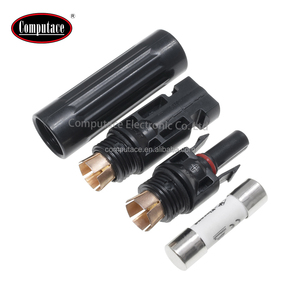ขั้วต่อฟิวส์ PV 20A สำหรับระบบโซลาร์เซลล์ กันน้ำ IP67 สีแดง/ดำ ทนไฟ 94-V0 หน้าสัมผัสทองแดงเคลือบดีบุก PPO - Product Image 3